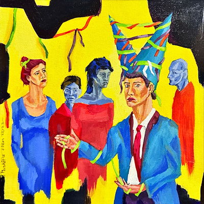 Mustafa Akın imzalı tablo — Akrilik Boya, 25×25 cm, 2.250 TL müzayede satışı