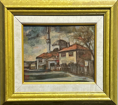 Ledün Nasır imzalı tablo — Yağlı Boya, 25×20 cm, 3.000 TL müzayede satışı
