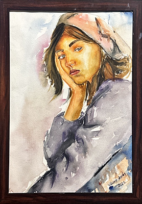 Yusuf Aslan imzalı tablo — Sulu Boya, 35×50 cm, 3.250 TL müzayede satışı