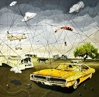 Hakan Ada imzalı tablo — Akrilik Boya, 150×150 cm, 17.000 TL müzayede satışı