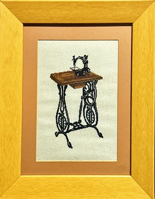 Etamin İşleme imzalı tablo — 17×25 cm, 500 TL müzayede satışı