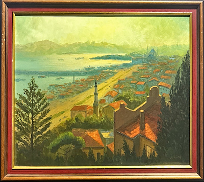 Elvin imzalı tablo — Yağlı Boya, 50×40 cm, 2.000 TL müzayede satışı