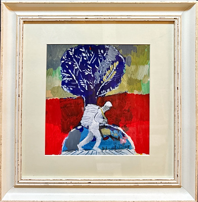 Baran Kamiloğlu imzalı tablo — Akrilik Boya, 20×22 cm, 3.900 TL müzayede satışı
