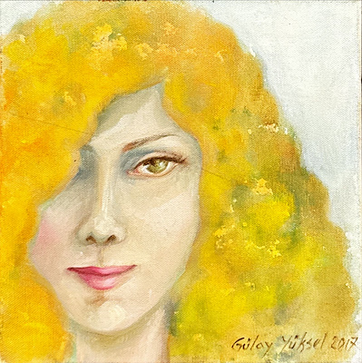 Gülay Yüksel imzalı tablo — Akrilik Boya, 25×25 cm, 3.000 TL müzayede satışı