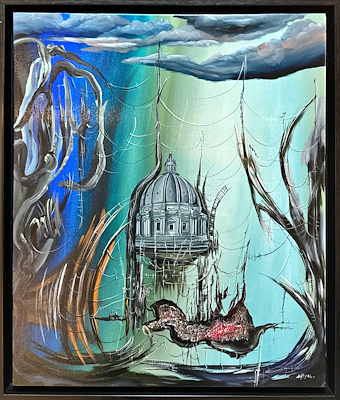 Tuğçe Karabacak imzalı tablo — Akrilik Boya, 50×70 cm, 23.000 TL müzayede satışı