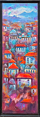 Cemal Toy imzalı tablo — Yağlı Boya, 20×60 cm, 13.000 TL müzayede satışı