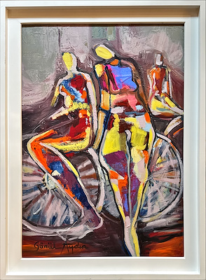 Gönül Aydın imzalı tablo — Akrilik Boya, 50×70 cm, 9.000 TL müzayede satışı