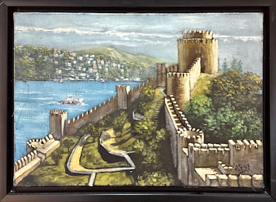 Rüzgar Fidan imzalı tablo — Akrilik Boya, 35×50 cm, 5.500 TL müzayede satışı