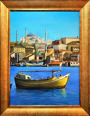 Murat Tefek imzalı tablo — Akrilik Boya, 60×80 cm, 26.500 TL müzayede satışı