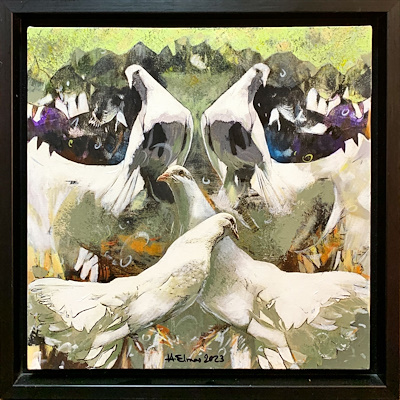 Hüseyin Elmas imzalı tablo — Akrilik Boya, 40×40 cm, 3.250 TL müzayede satışı