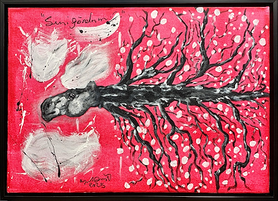 Seyed Davoud imzalı tablo — Akrilik Boya, 70×50 cm, 15.500 TL müzayede satışı