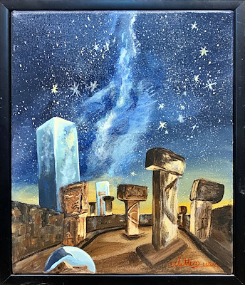 Meltem Uzun imzalı tablo — Akrilik Boya, 25×30 cm, 2.250 TL müzayede satışı
