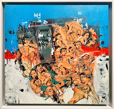 Burçak Güner Gölgeli imzalı tablo — Akrilik Boya, 60×60 cm, 8.500 TL müzayede satışı
