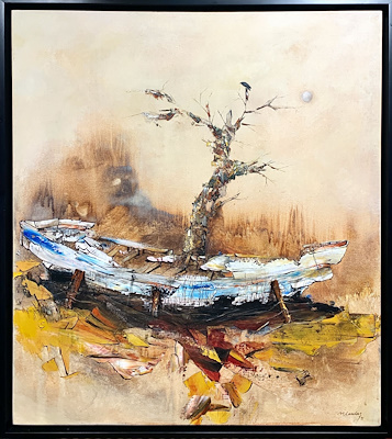 Mümin Candaş imzalı tablo — Akrilik Boya, 80×90 cm, 62.500 TL müzayede satışı