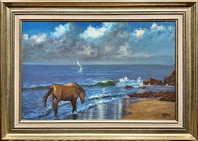 Rüzgar Fidan imzalı tablo — Akrilik Boya, 33×49 cm, 6.500 TL müzayede satışı