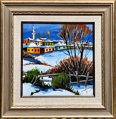 Metin Mankaloğlu imzalı tablo — Akrilik Boya, 2.750 TL müzayede satışı