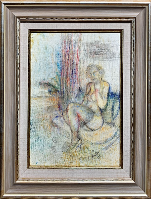 Memiş Aslan imzalı tablo — Akrilik Boya, 17×25 cm, 5.250 TL müzayede satışı