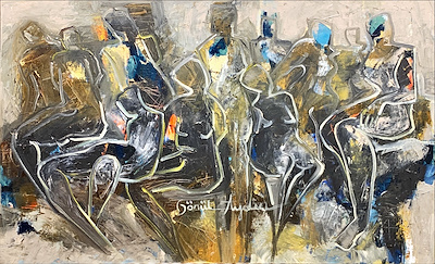 Gönül Aydın imzalı tablo — Akrilik Boya, 80×50 cm, 13.000 TL müzayede satışı