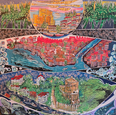 Basri Cesur imzalı tablo — Akrilik Boya, 100×100 cm, 22.500 TL müzayede satışı