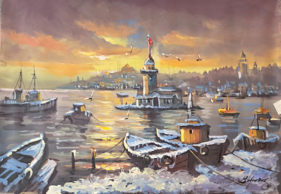 Bülent Yılmaz imzalı tablo — Yağlı Boya, 50×70 cm, 3.000 TL müzayede satışı