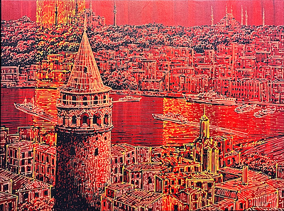 Javad Gaffari imzalı tablo — Yağlı Boya, 90×120 cm, 12.500 TL müzayede satışı