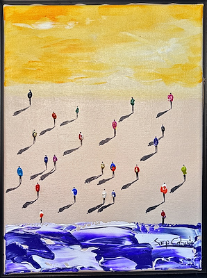 Sarp Çabuk imzalı tablo — Yağlı Boya, 40×30 cm, 4.000 TL müzayede satışı