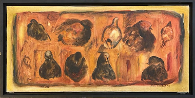 Halil Coşkun imzalı tablo — Yağlı Boya, 35×75 cm, 15.000 TL müzayede satışı