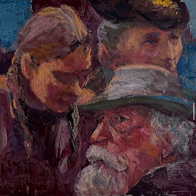 Mustafa Haykır imzalı tablo — Yağlı Boya, 40×40 cm, 15.000 TL müzayede satışı