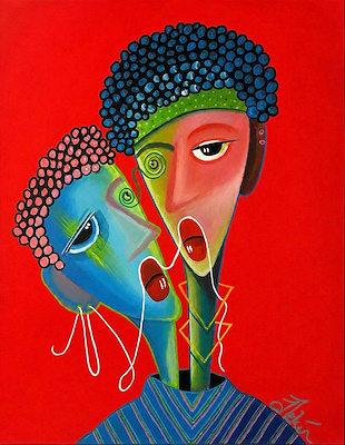 Delal Tekin imzalı tablo — Akrilik Boya, 40×30 cm, 7.182 TL müzayede satışı