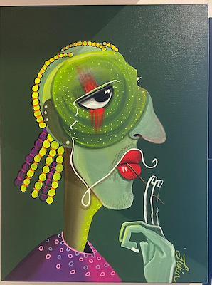 Delal Tekin imzalı tablo — Akrilik Boya, 40×30 cm, 5.266 TL müzayede satışı