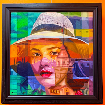 Mustafa Devran Tosun imzalı tablo — Yağlı Boya, 40×40 cm, 8.000 TL müzayede satışı
