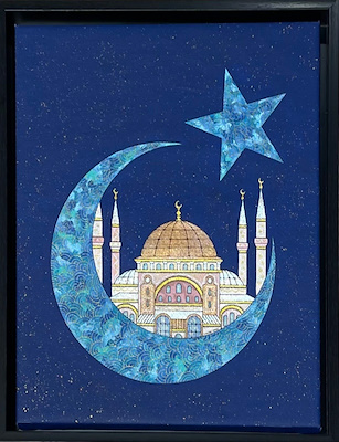 Canan Demirel imzalı tablo — Karışık Teknik, 55×45 cm, 5.000 TL müzayede satışı