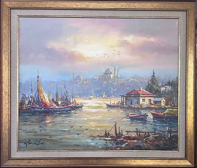 İrfan imzalı tablo — Yağlı Boya, 50×60 cm, 4.250 TL müzayede satışı