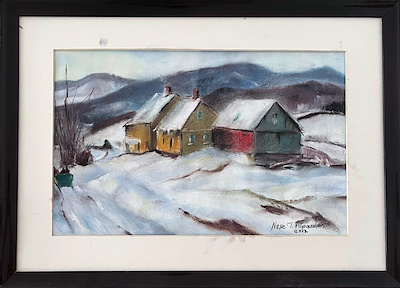 Neşe T. Alparslan imzalı tablo — Pastel Boya, 40×50 cm, 1.100 TL müzayede satışı