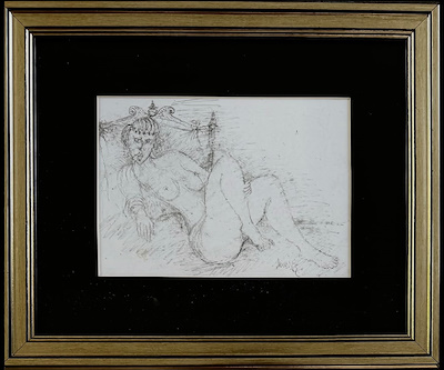 Memiş Aslan imzalı tablo — 15×20 cm, 1.500 TL müzayede satışı