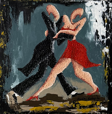 Meltem Babaoğlu imzalı tablo — Karışık Teknik, 25×25 cm, 3.000 TL müzayede satışı