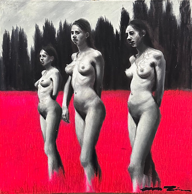 Esra Türk imzalı tablo — Akrilik Boya, 49×50 cm, 10.000 TL müzayede satışı