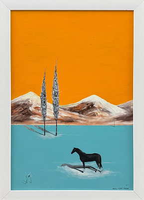 Anıl Fırat Tosun imzalı tablo — Akrilik Boya, 34×50 cm, 3.000 TL müzayede satışı