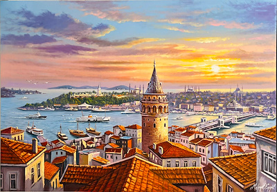 Mehmet Engül imzalı tablo — Yağlı Boya, 70×100 cm, 15.000 TL müzayede satışı