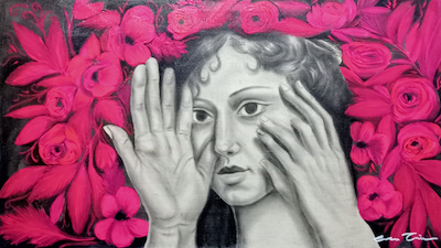 Esra Türk imzalı tablo — Yağlı Boya, 40×70 cm, 10.750 TL müzayede satışı