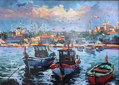 Ahmet Altın imzalı tablo — Yağlı Boya, 50×70 cm, 5.250 TL müzayede satışı
