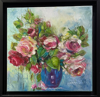 Şadan Dinçel imzalı tablo — Yağlı Boya, 35×35 cm, 4.500 TL müzayede satışı