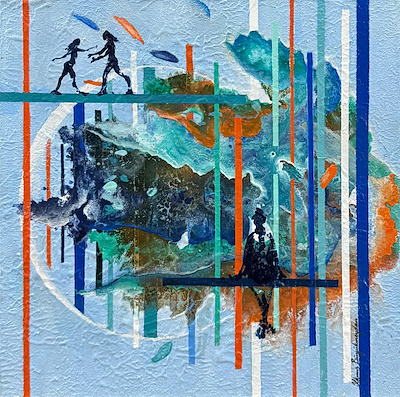 İlknur Büyükmeydan imzalı tablo — Yağlı Boya, 30×30 cm, 2.500 TL müzayede satışı