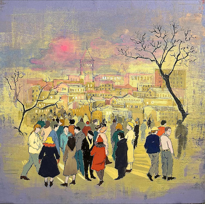 Sedanur Şimşek imzalı tablo — Yağlı Boya, 70×70 cm, 13.500 TL müzayede satışı