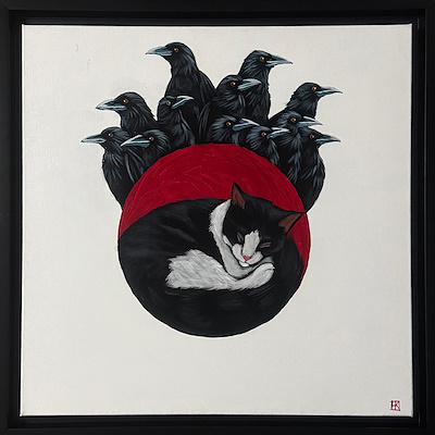 Hüseyin Karababalar imzalı tablo — Yağlı Boya, 50×50 cm, 7.250 TL müzayede satışı