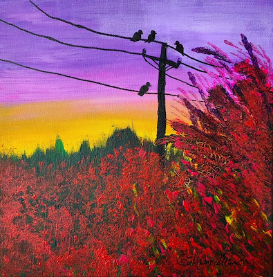 Gülizar Üzümcü imzalı tablo — Yağlı Boya, 30×30 cm, 1.000 TL müzayede satışı