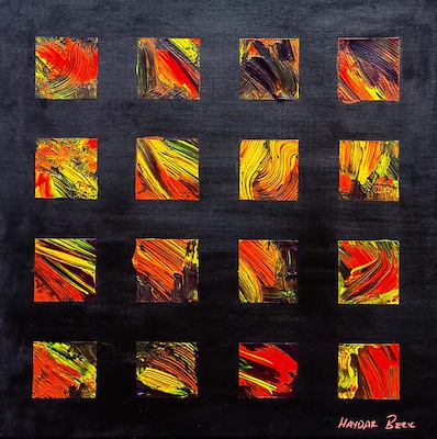Haydar Berk imzalı tablo — Yağlı Boya, 40×40 cm, 2.000 TL müzayede satışı