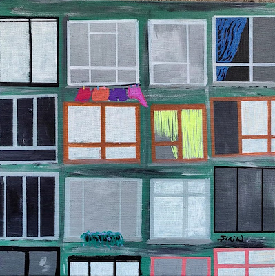Şirin Yaman imzalı tablo — Yağlı Boya, 30×30 cm, 1.000 TL müzayede satışı