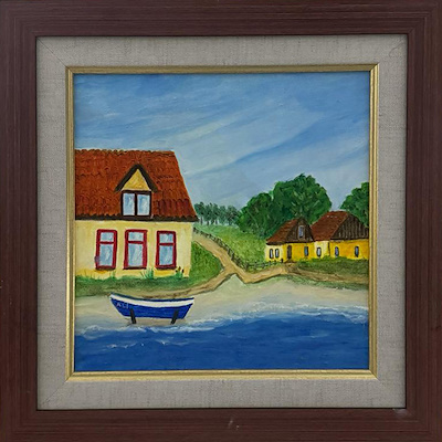 Ali Sinan Şahin imzalı tablo — Yağlı Boya, 25×25 cm, 700 TL müzayede satışı