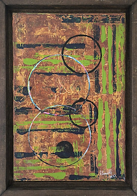 Tuğba Kuvvetli imzalı tablo — Akrilik Boya, 30×20 cm, 2.000 TL müzayede satışı